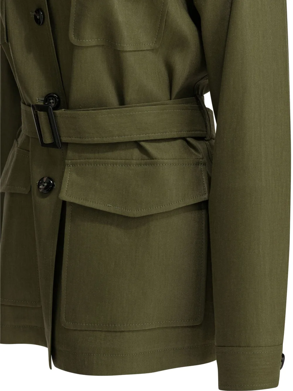 Tagliatore Lauren jack met ceintuur Groen