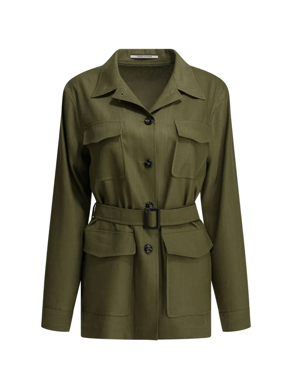 Tagliatore Lauren jack met ceintuur Groen
