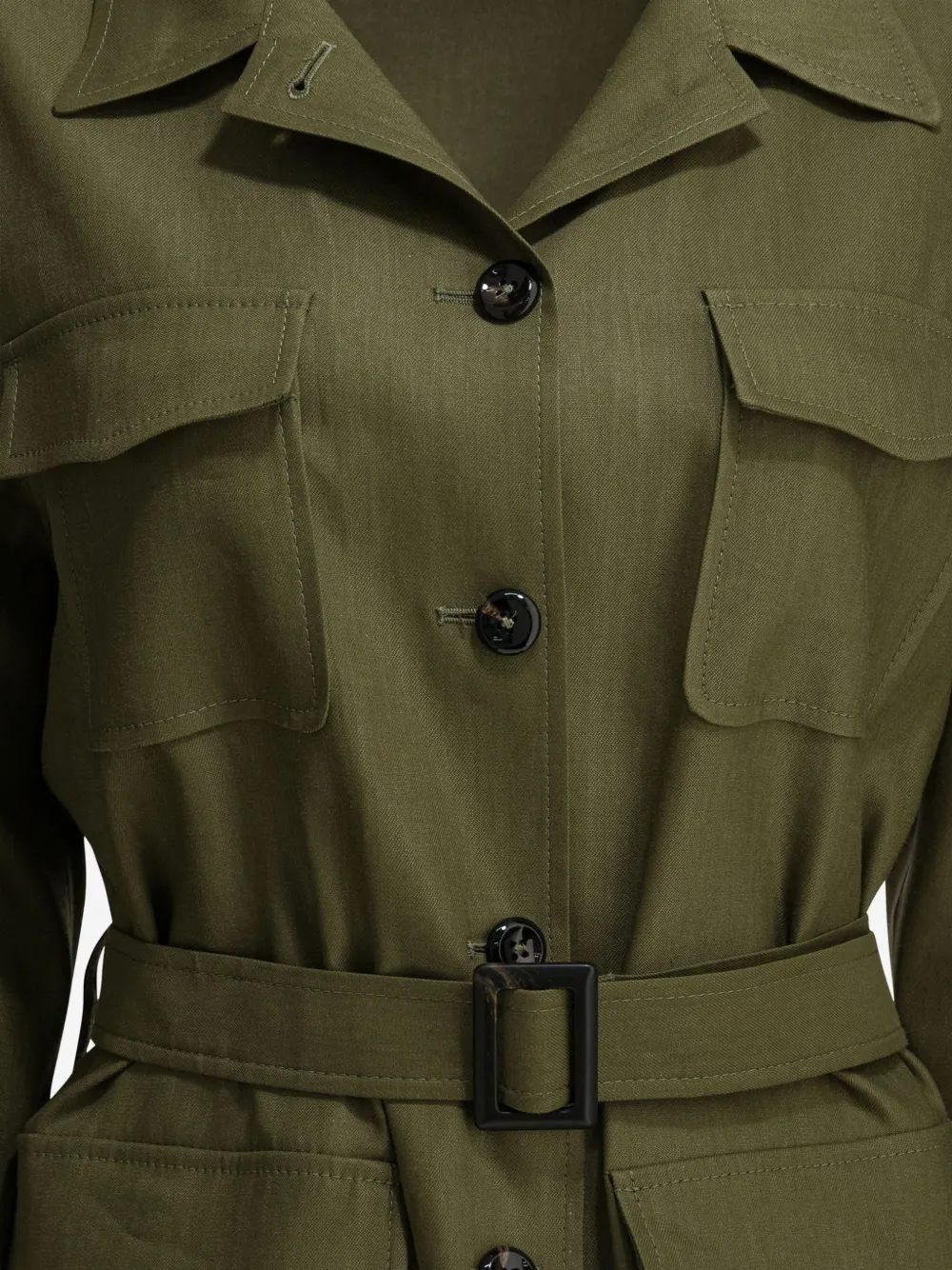 Tagliatore Lauren jack met ceintuur Groen