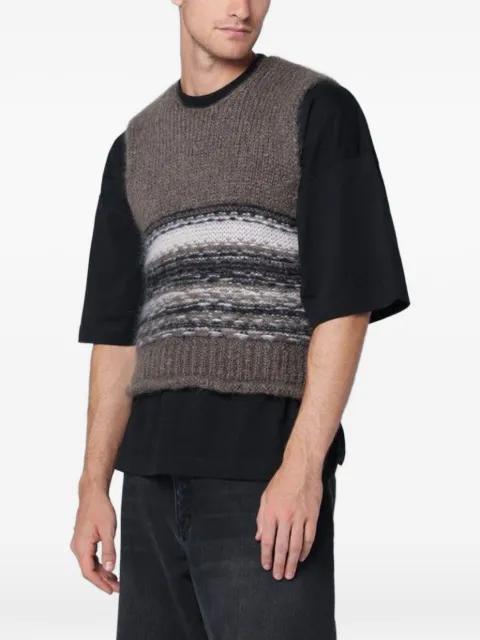 OUR LEGACY Blur Fair Isle sleeveless top