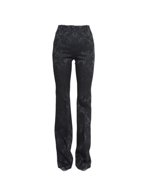Plein Sud jacquard flared trousers