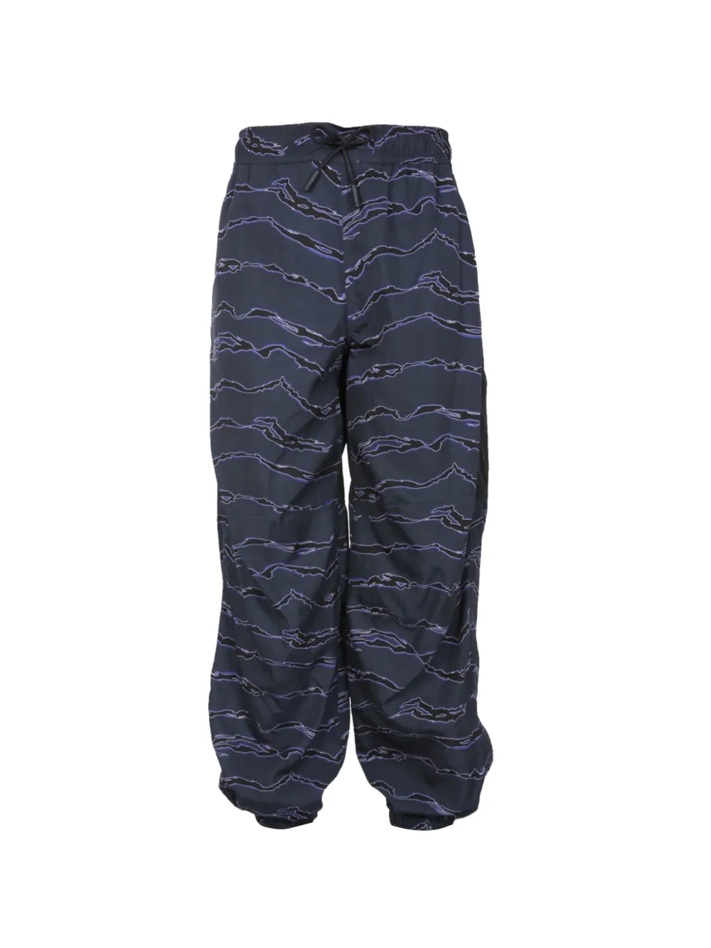COUNTY OF MILAN patterned track pants - Blu