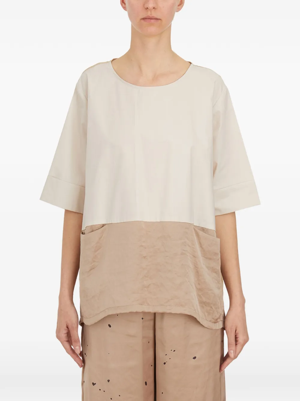 Collection Privèe Oversized T-shirt In Neutral