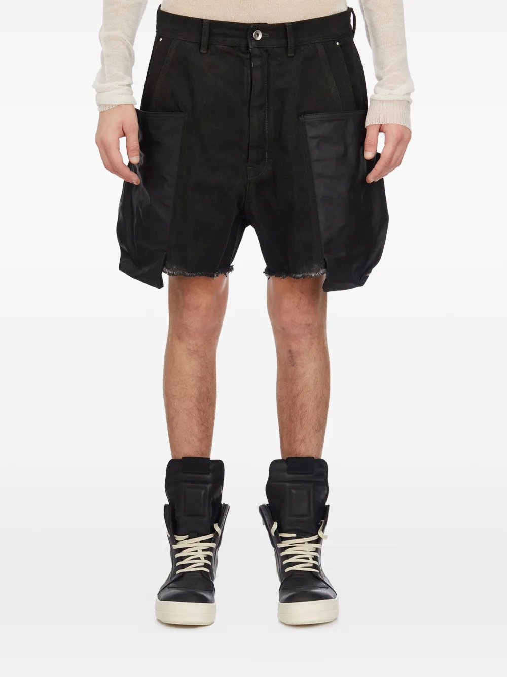 Rick Owens Stefan cargo shorts - Nero