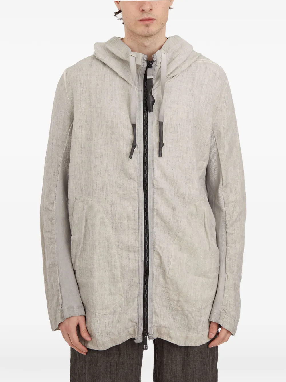 Isaac Sellam Experience zip hooded jacket - Grigio