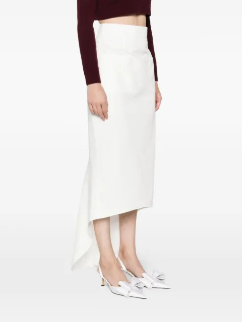 Prada white midi skirt
