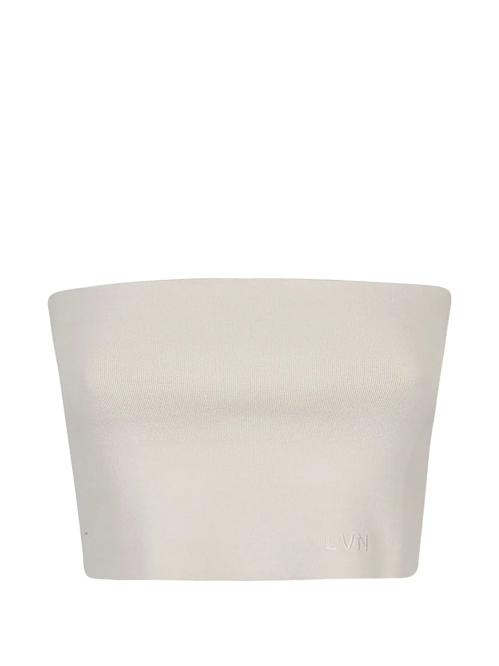 Liviana Conti logo-embroidered bandeau top