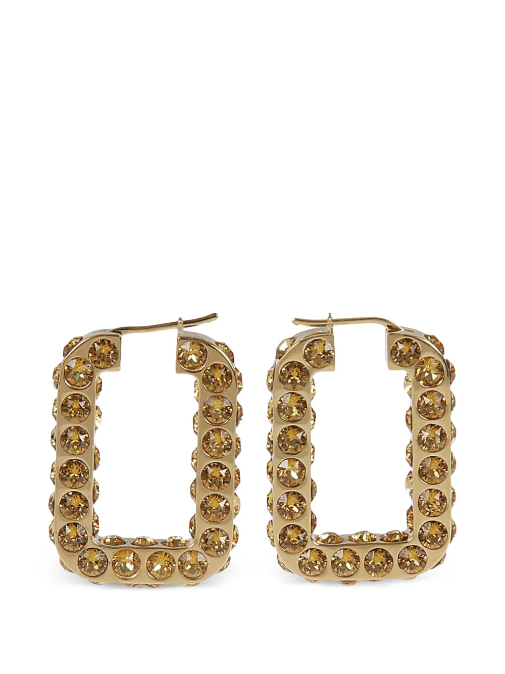 Amina Muaddi Charlotte crystal-embellishment earrings - Gold