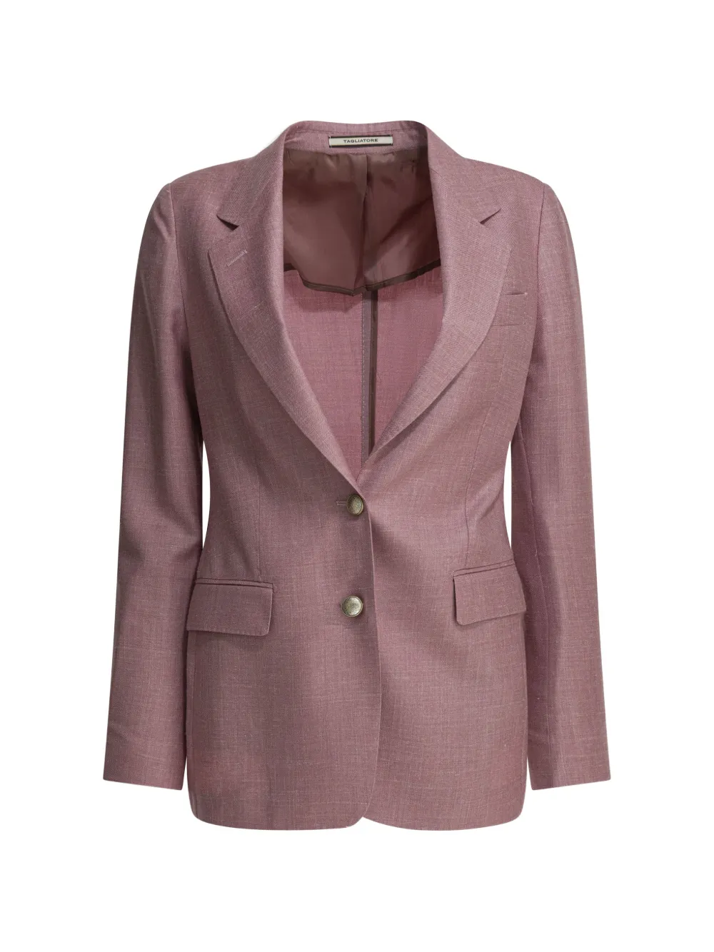 Tagliatore Virgin Wool Blazer In Pink