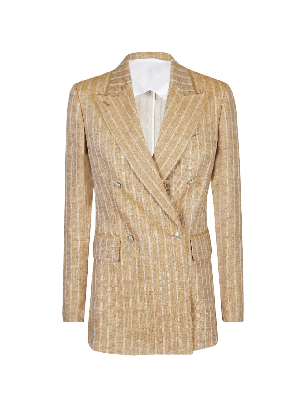 Eleventy double-breasted striped blazer - Toni neutri