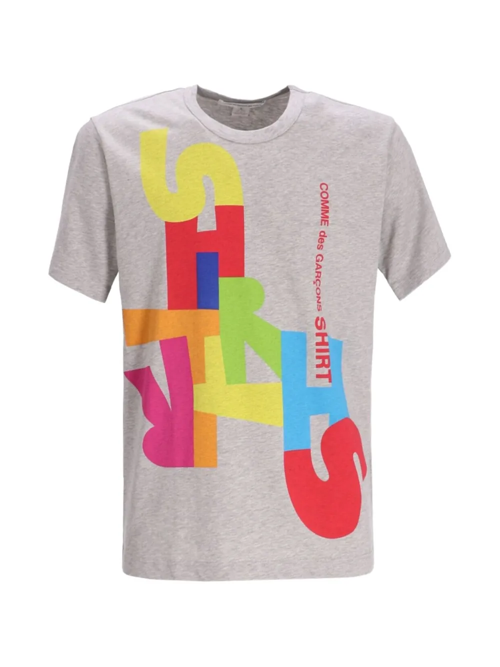 Comme Des Garçons Shirt T-Shirt mit grafischem Print - Grau