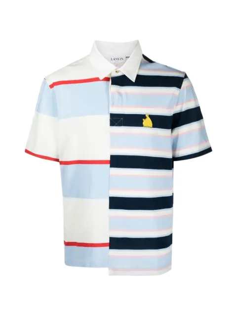 Lanvin patchwork polo shirt