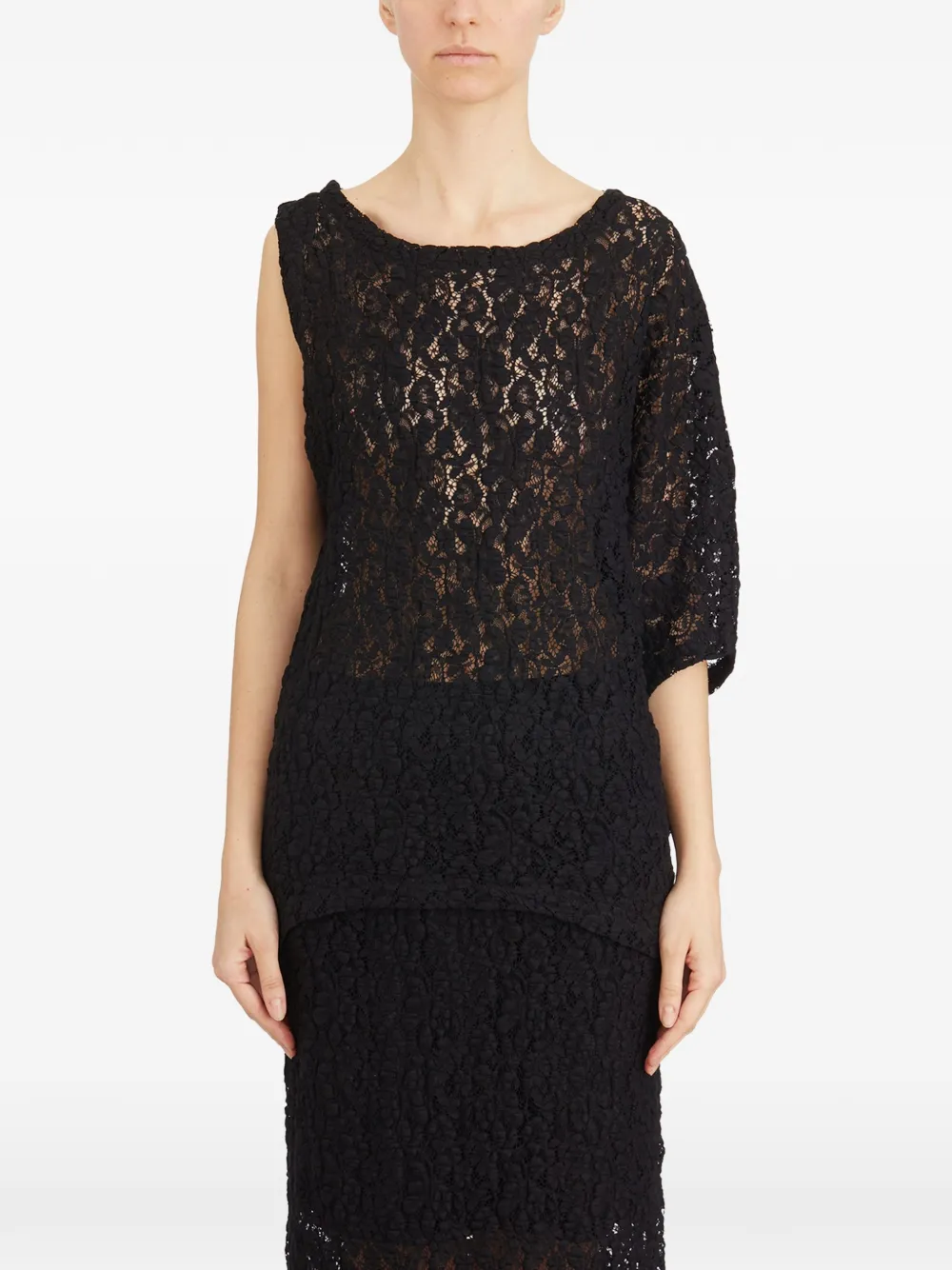 Nostra Santissima lace top - Nero