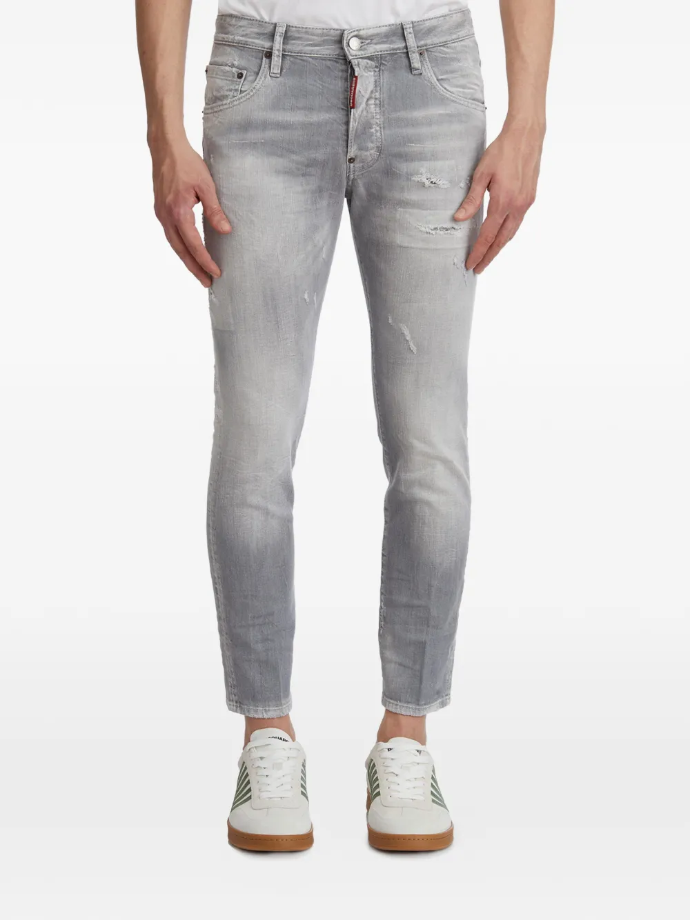 DSQUARED2 Skater skinny jeans - Grigio