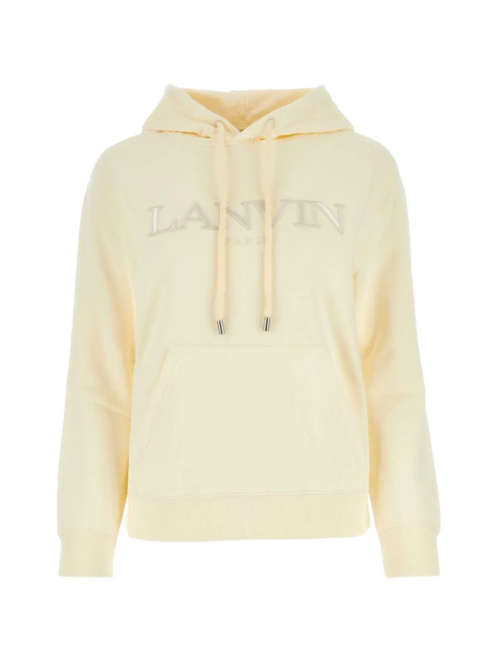 Lanvin logo-embroidered hoodie - Yellow