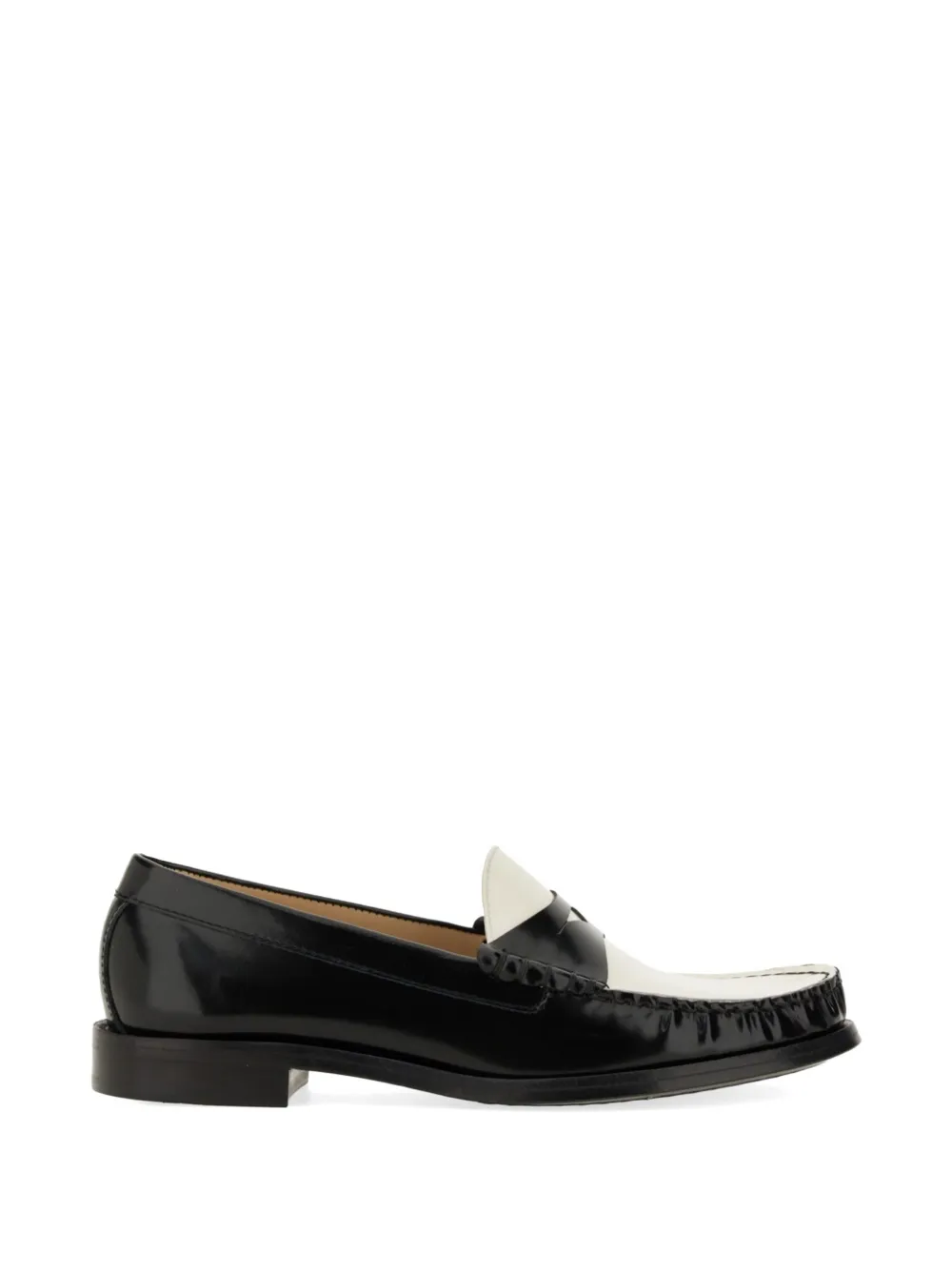 Stuart Weitzman Lottie two-tone loafers - Nero