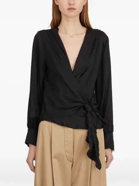 Collection Privée? draped V-neck blouse