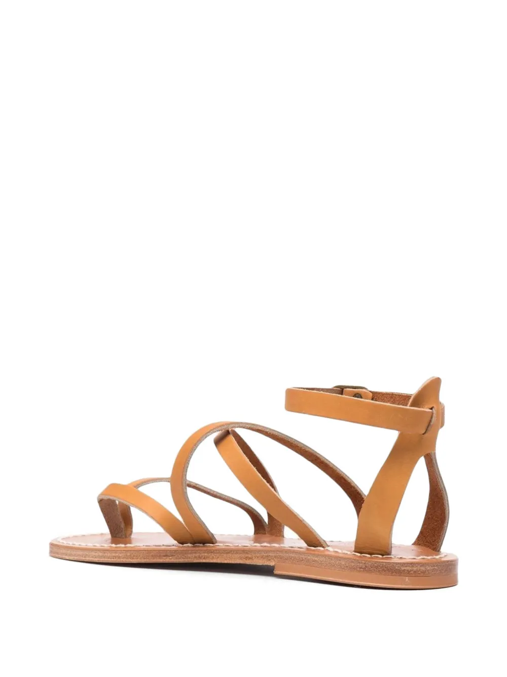 K. Jacques Epicure sandalen met bandje en gesp Beige