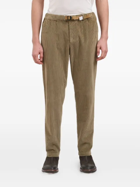 White Sand corduroy-texture trousers