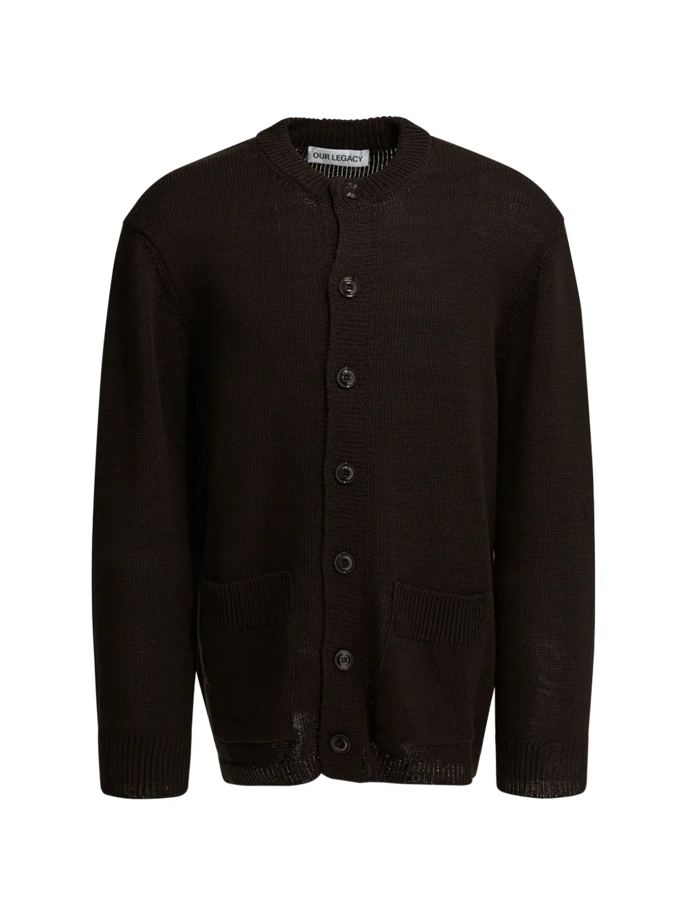 OUR LEGACY Parlor button-front cardigan - Marrone