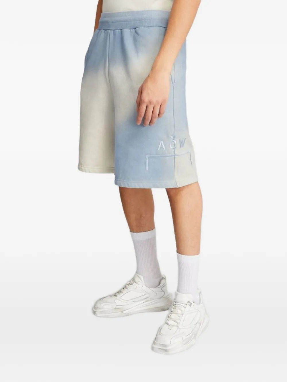 A-COLD-WALL* Trainingsshorts met kleurverloop Blauw