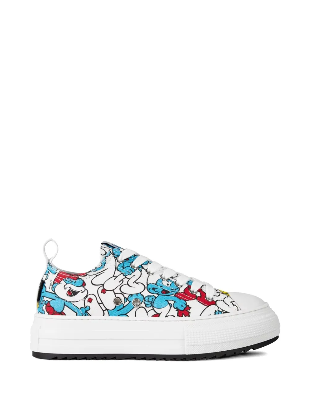 DSQUARED2 x Smurfs low-top sneakers - Bianco
