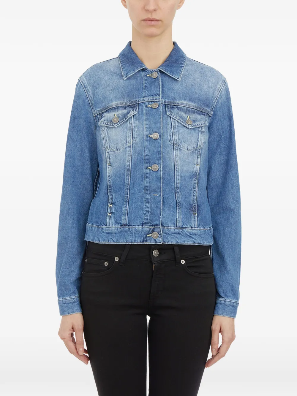 DONDUP button denim jacket - Blu