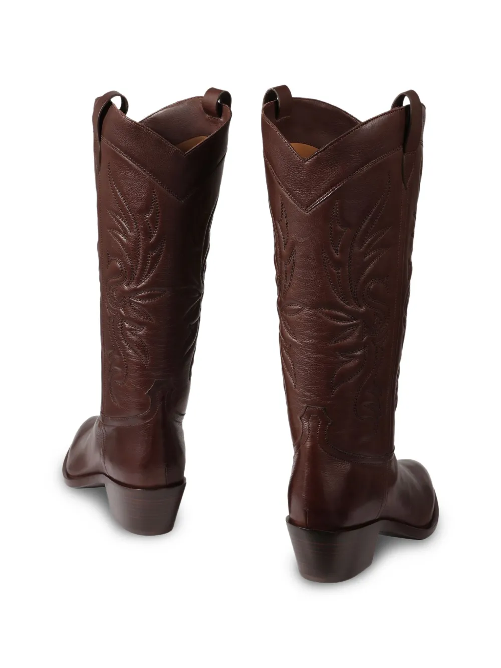 Sartore Leren cowboylaarzen Bruin