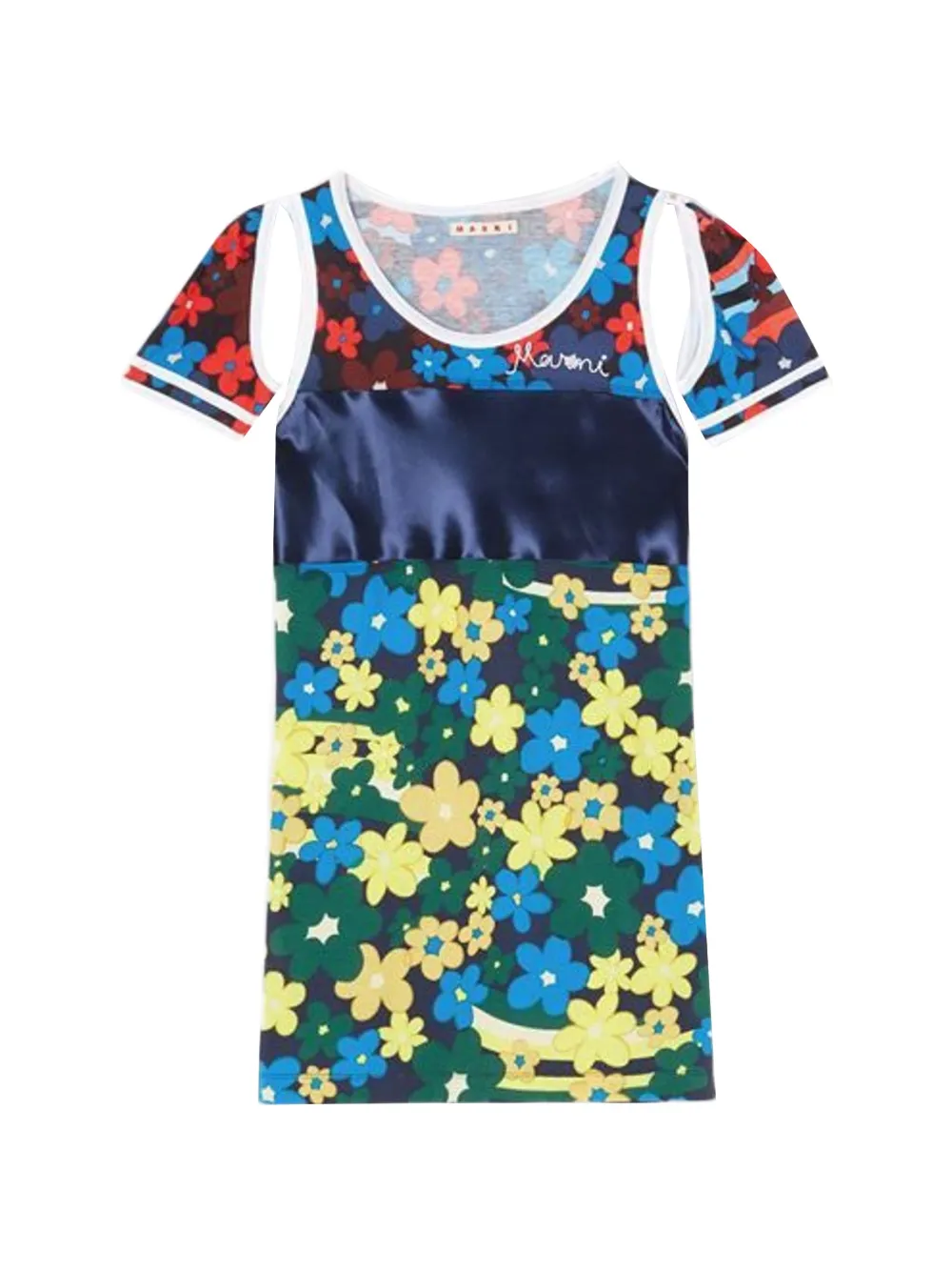 Marni floral-print cut-out T-shirt · 42