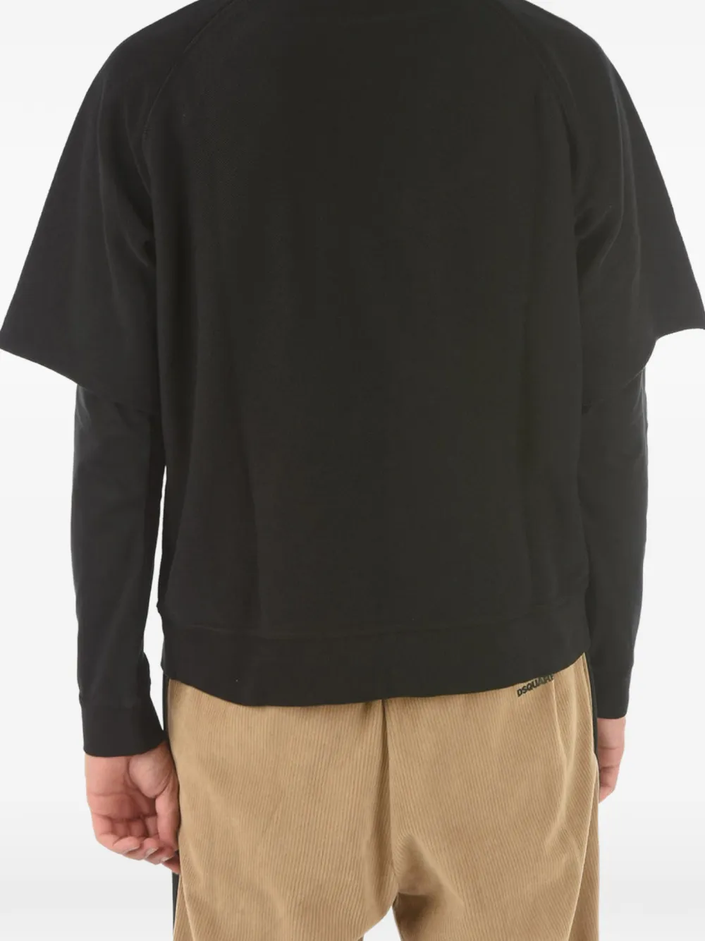 DSQUARED2 Gelaagde sweater met logo Zwart