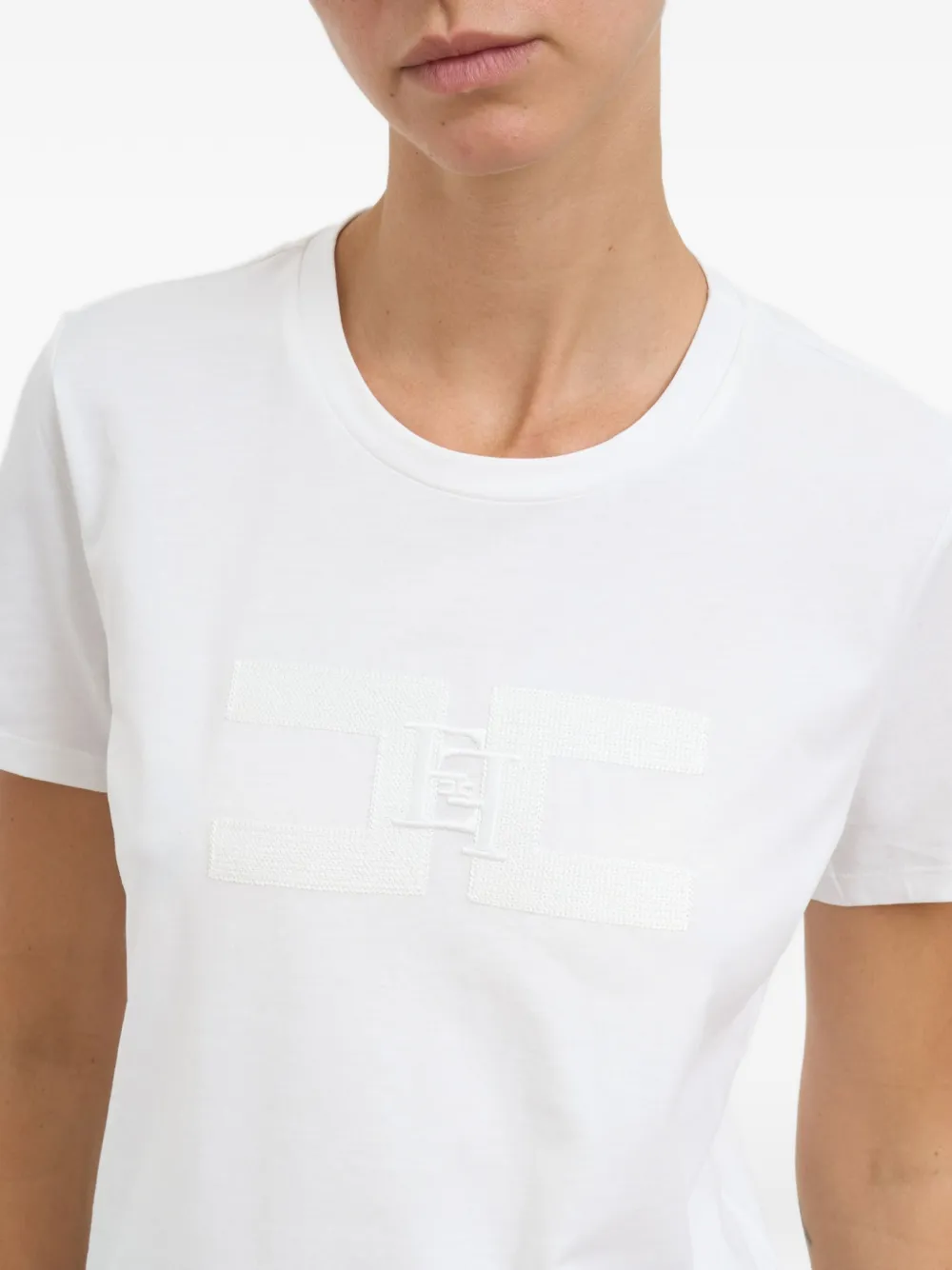 Elisabetta Franchi Katoenen T-shirt Wit
