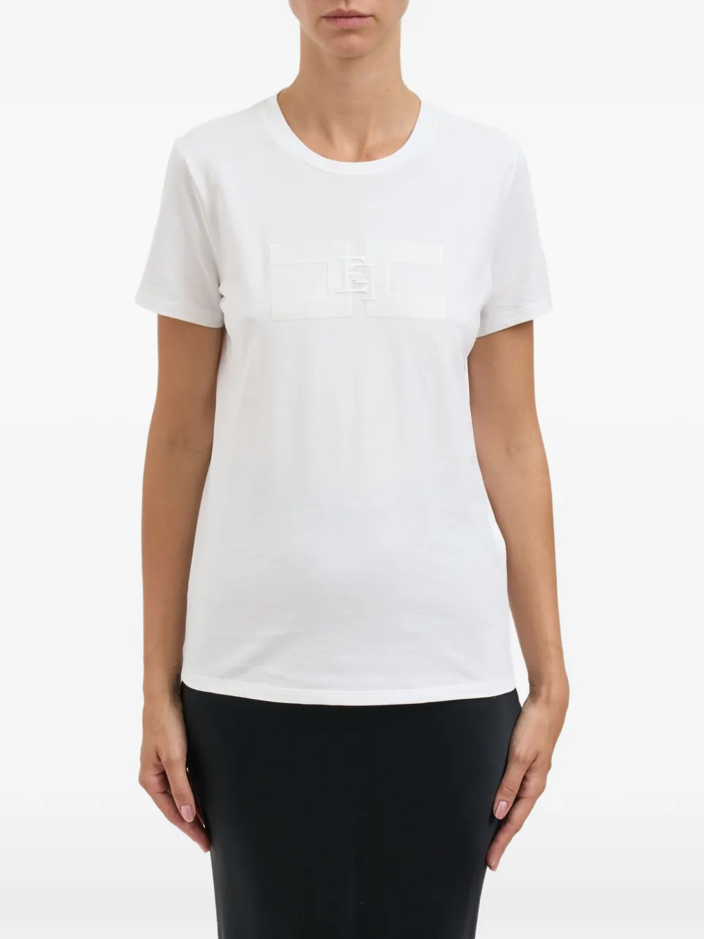 Elisabetta Franchi cotton T-shirt - Bianco