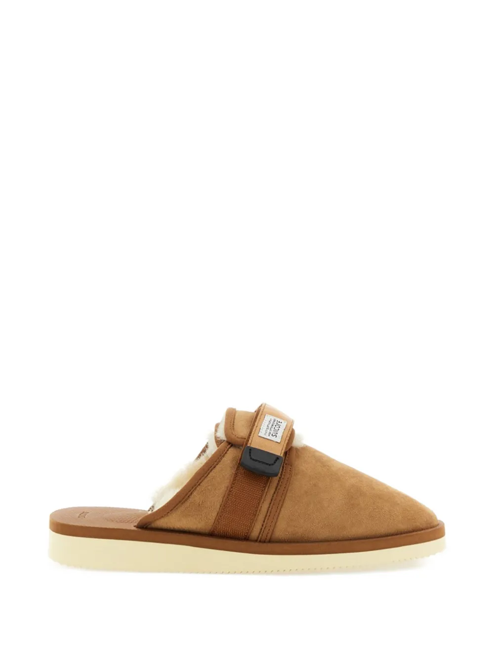 Suicoke logo-patch mules - Marrone