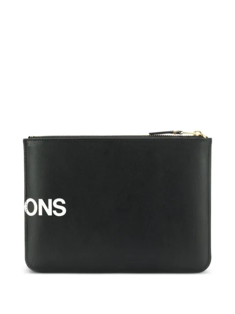 Comme Des Garçons logo zip wallet