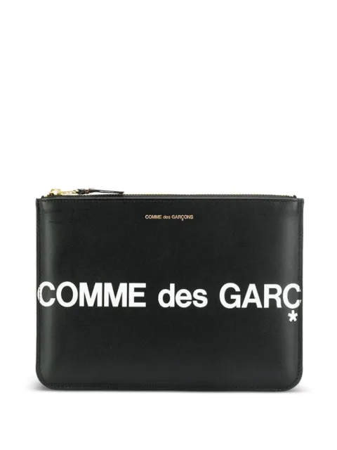 Comme Des Garçons logo zip wallet