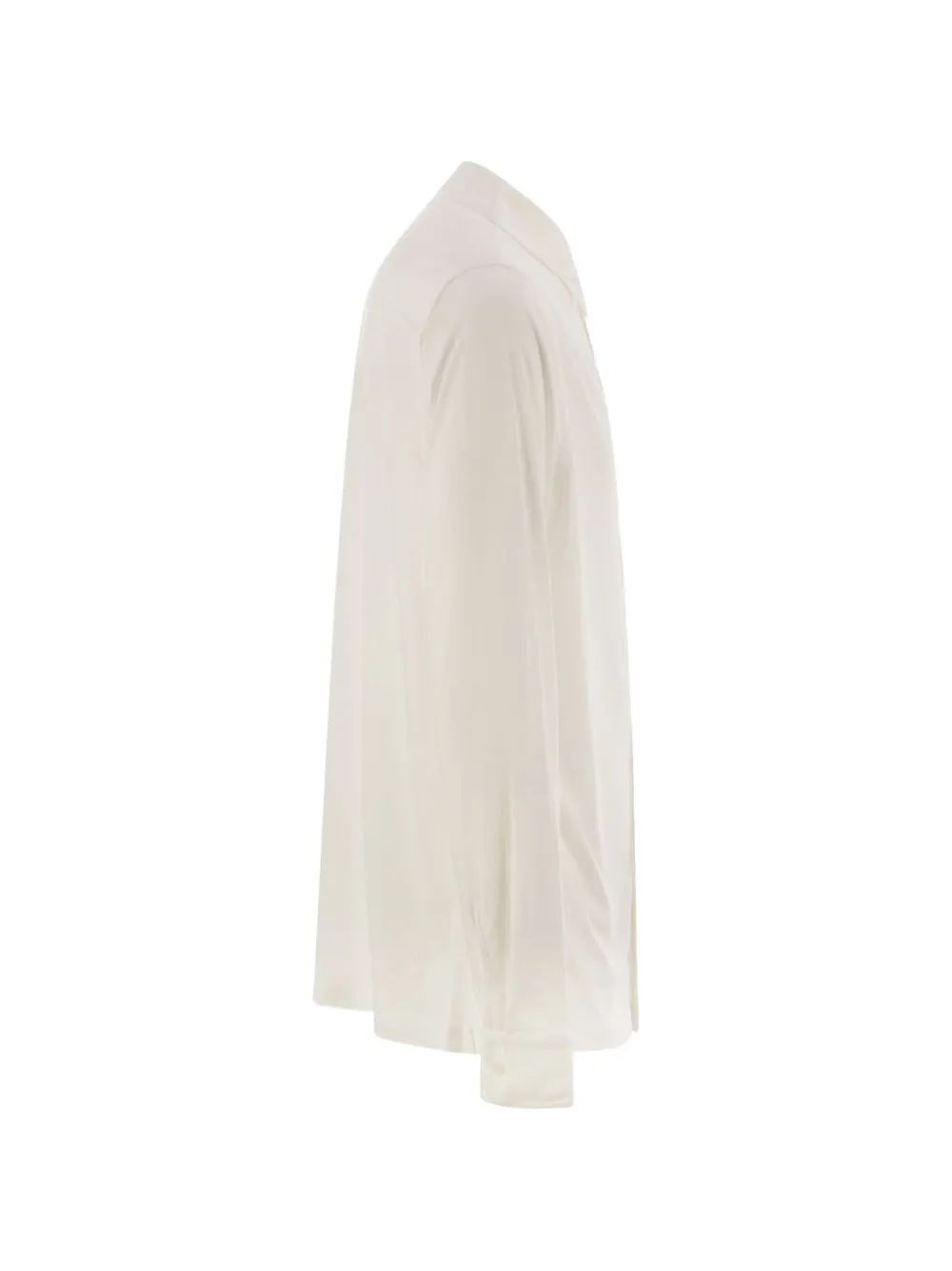 Majestic Filatures Poloshirt met knopen Wit