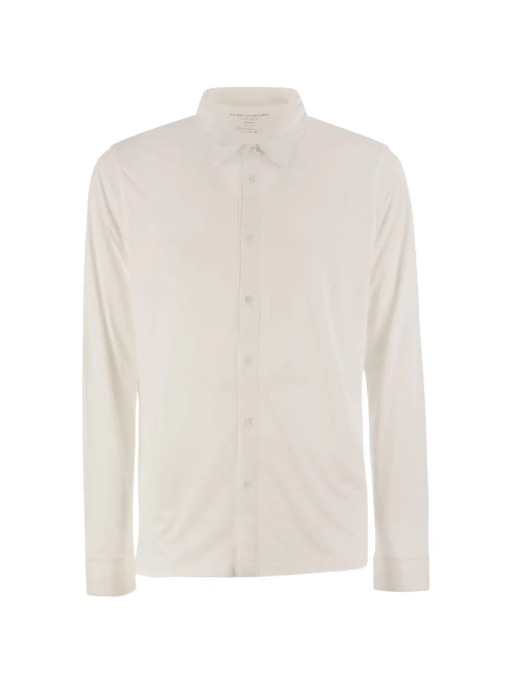 Majestic Button Polo Shirt In White