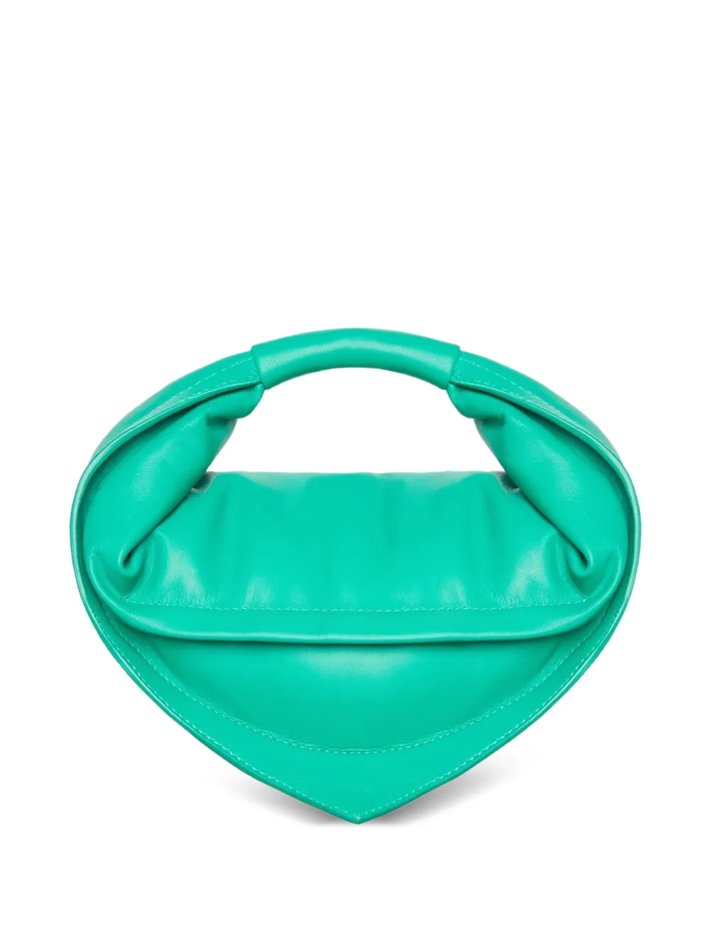FEDERICO CINA mini Tortellino leather tote bag - Verde