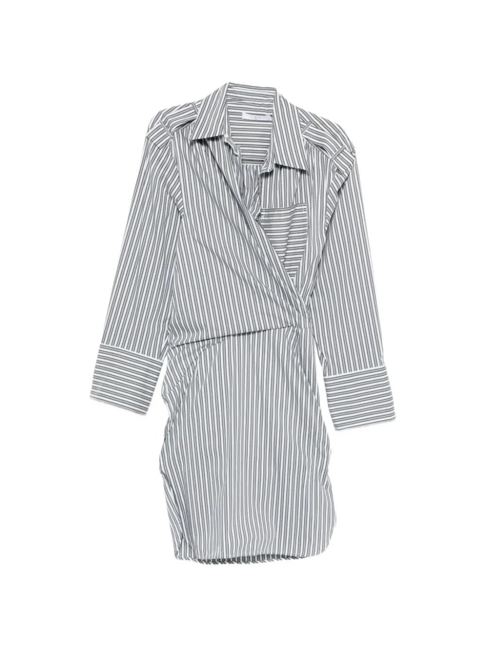 IRO Lazul striped cotton mini dress - Bianco