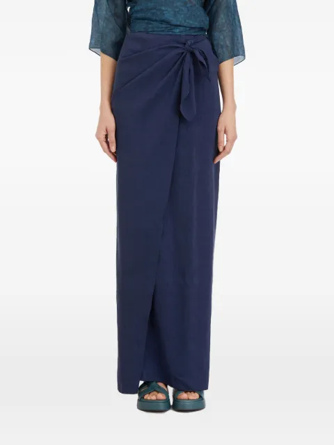 Cortana wrap-style maxi skirt