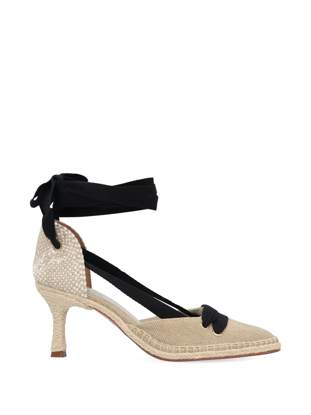 Castañer Manolo Blahnik Casta canvas heeled espadrilles - Toni neutri