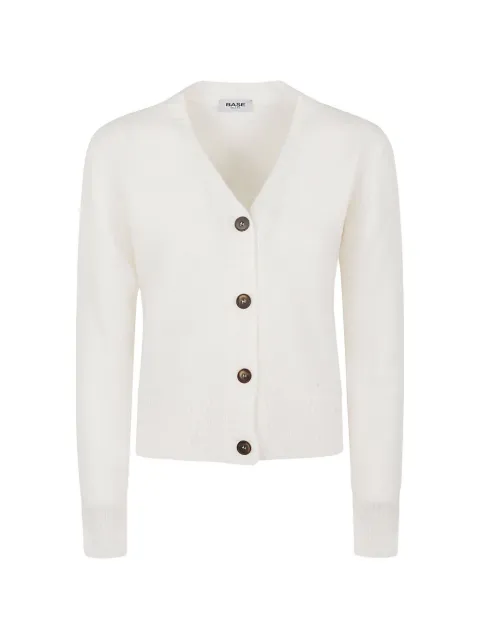Base Milano V-neck wool cardigan