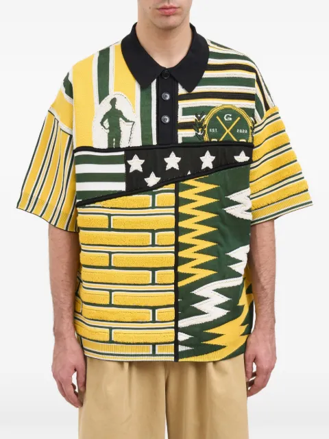 PDF patchwork polo shirt