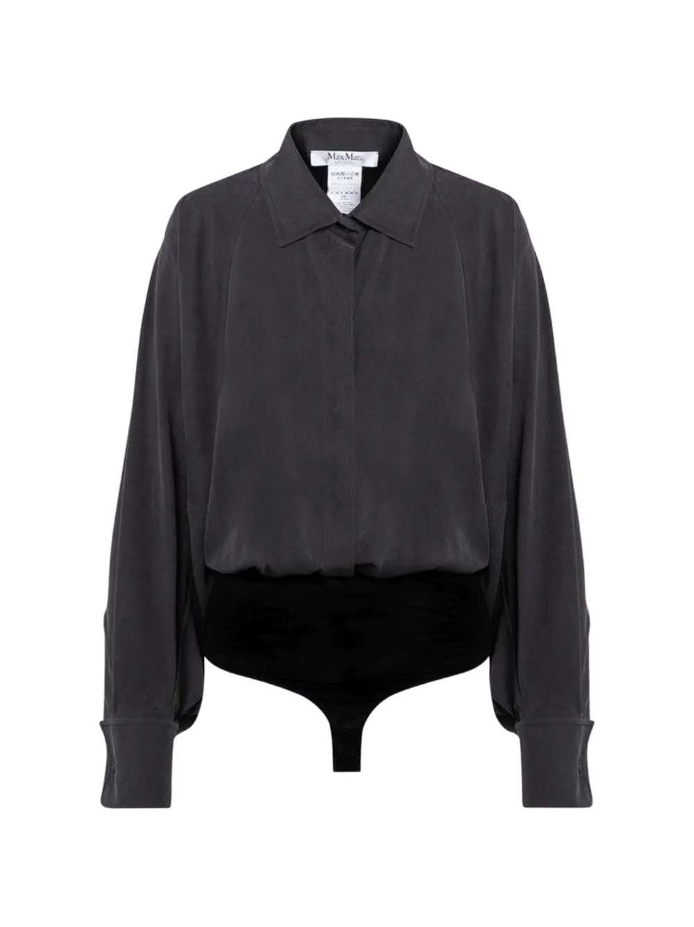 Max Mara Tempo long-sleeve bodysuit – Grey