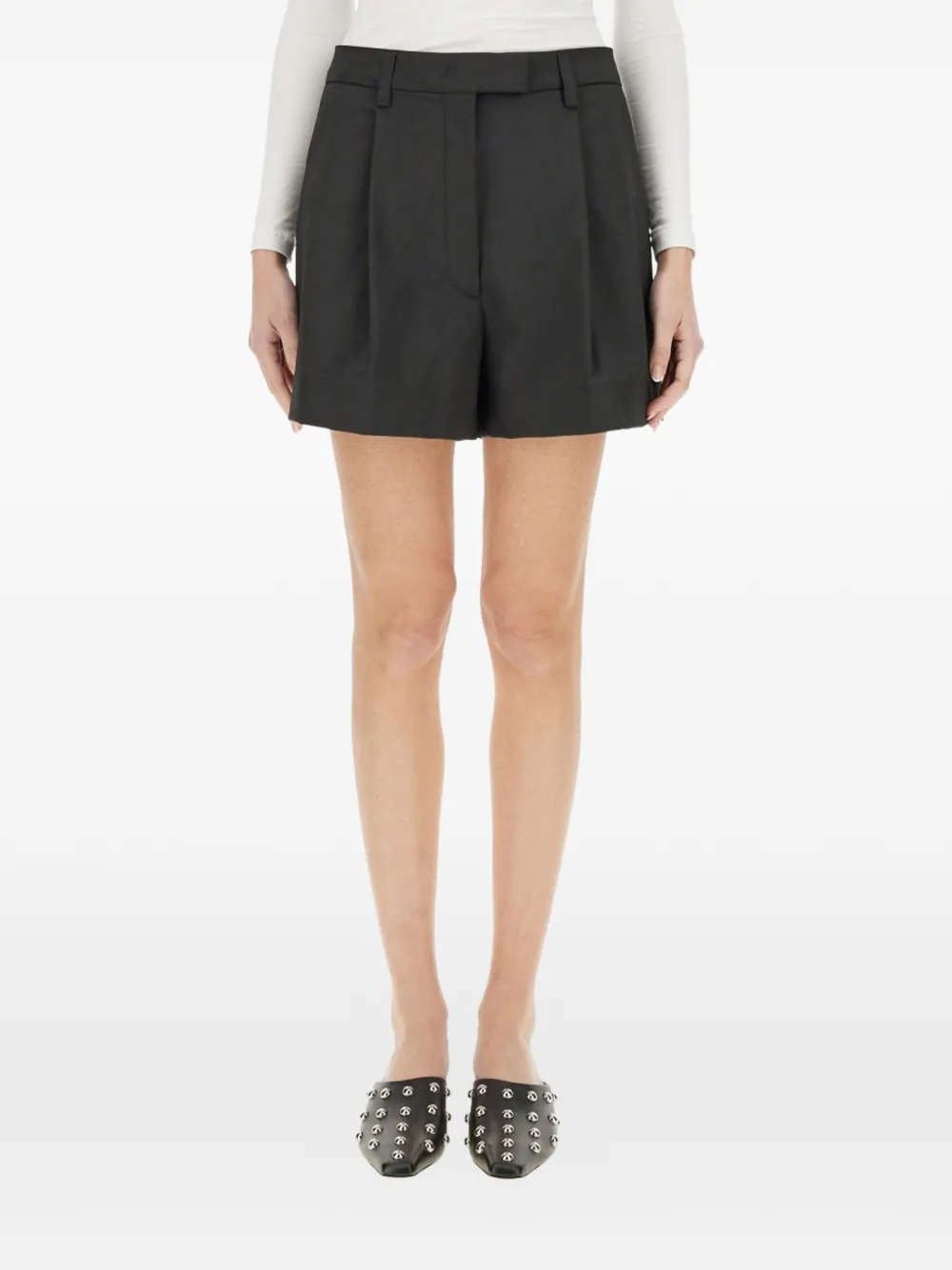 THELATEST Bea pleated shorts - Nero