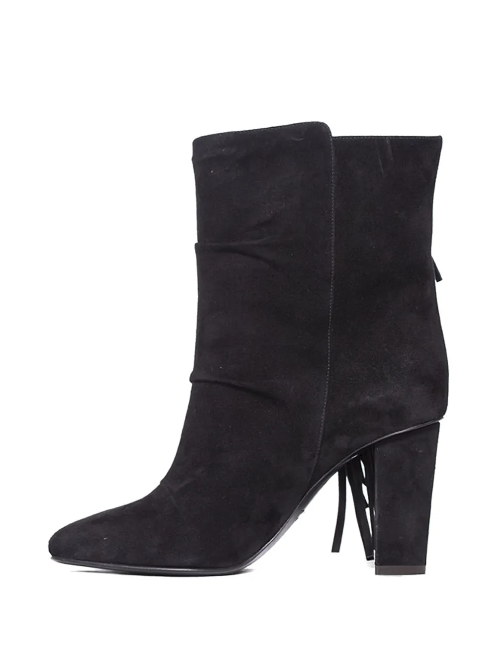 Giuseppe Zanotti fringed suede boots Zwart