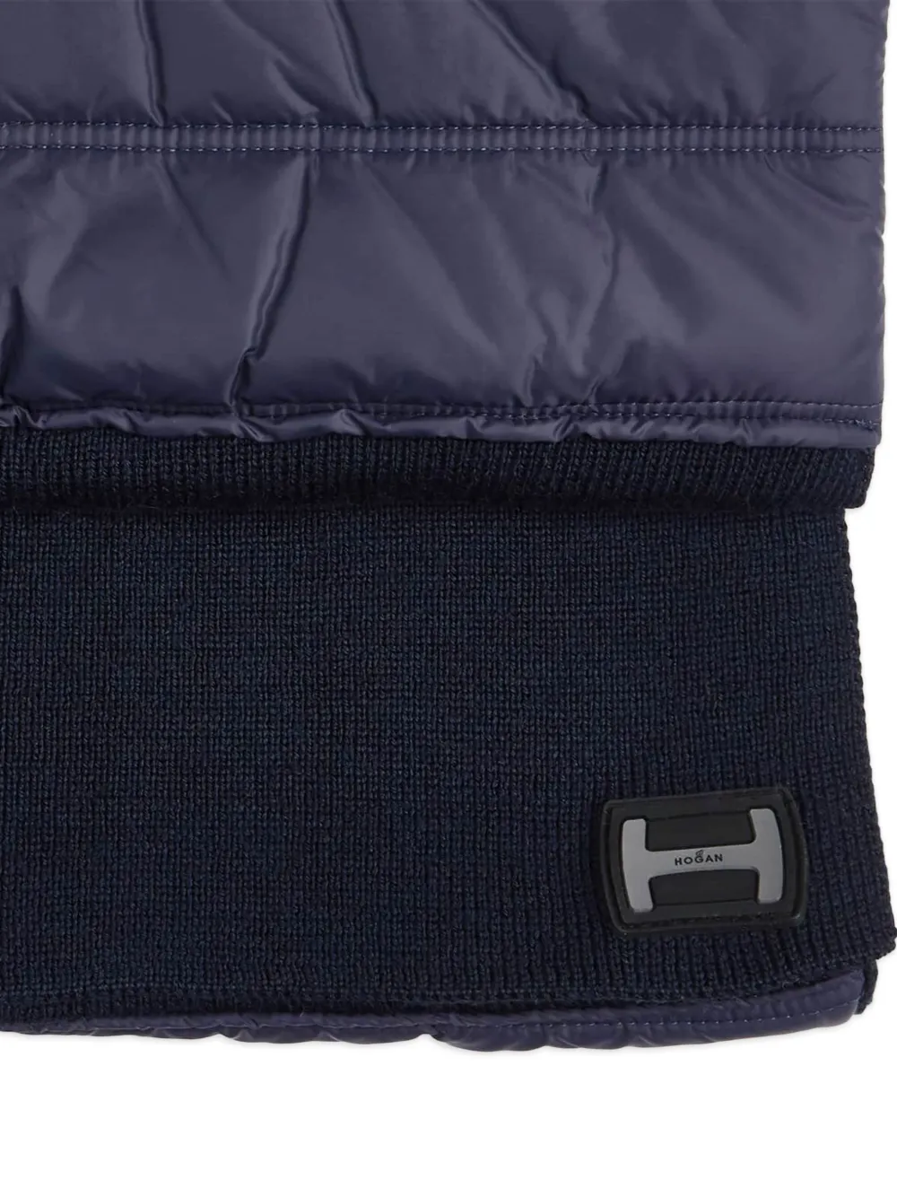 Hogan Sjaal met logo Blauw