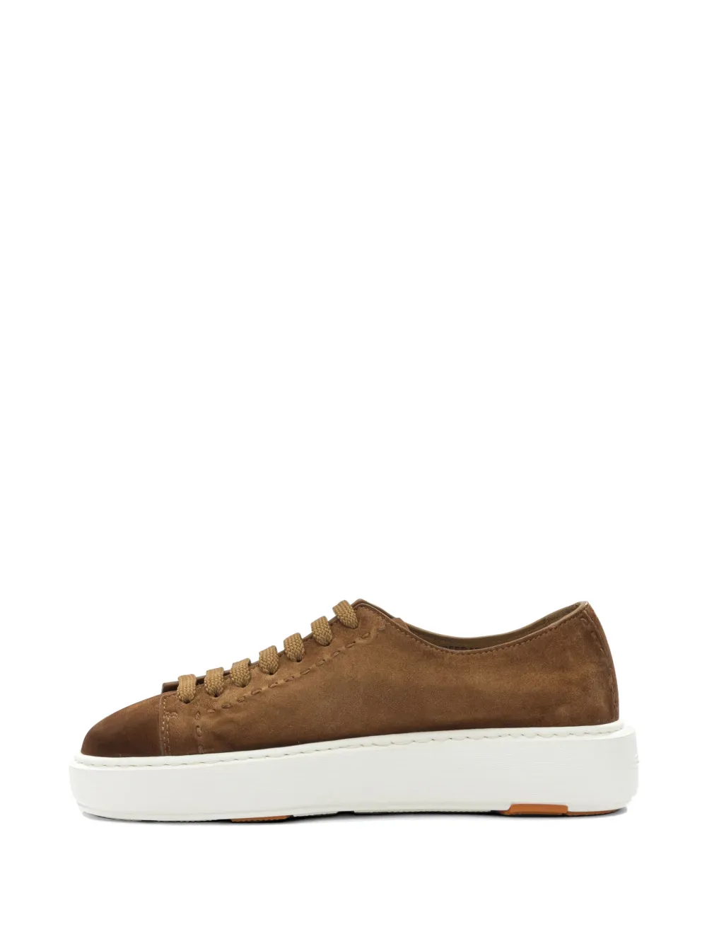 Santoni Leren sneakers Bruin