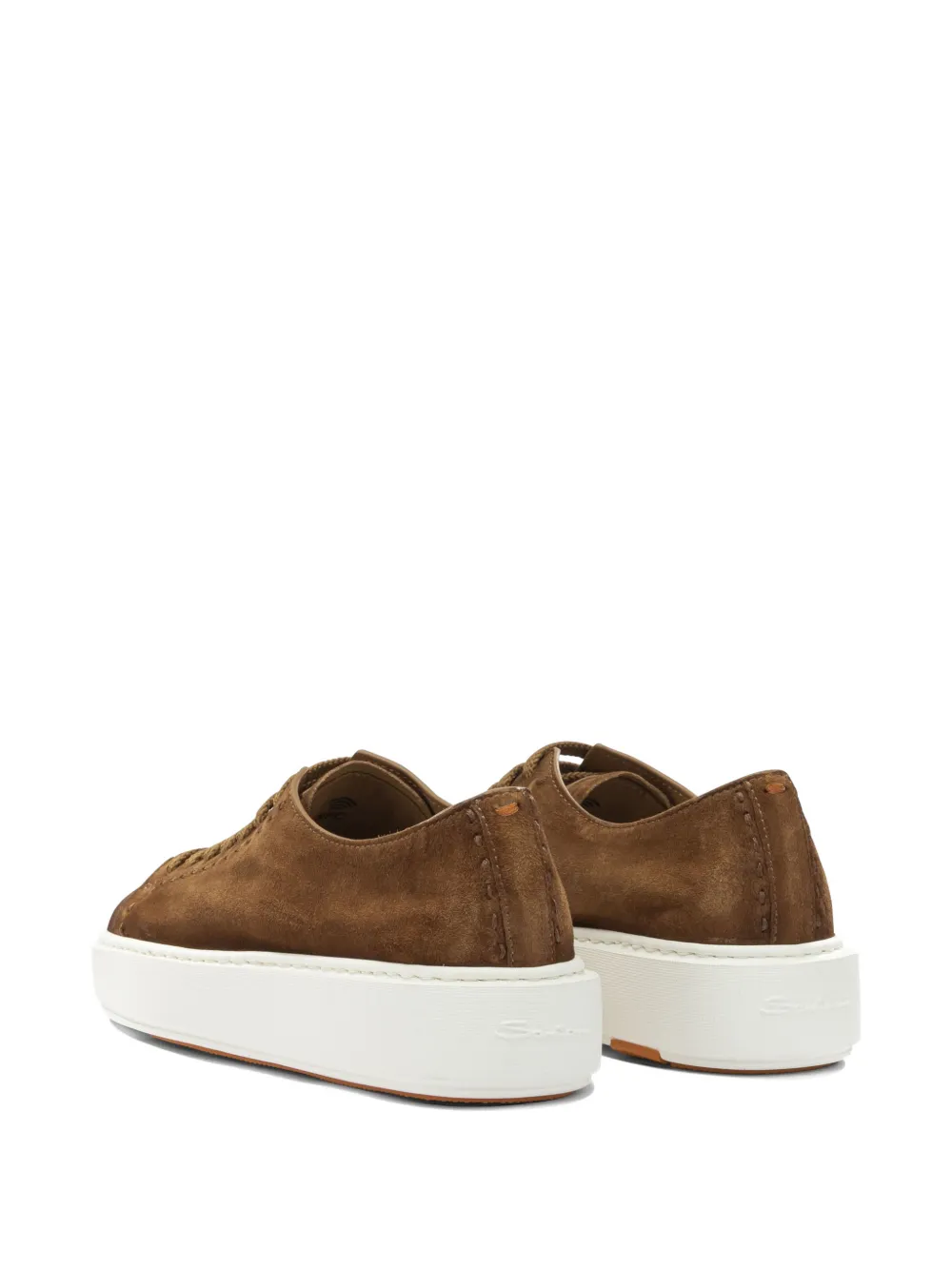 Santoni Leren sneakers Bruin