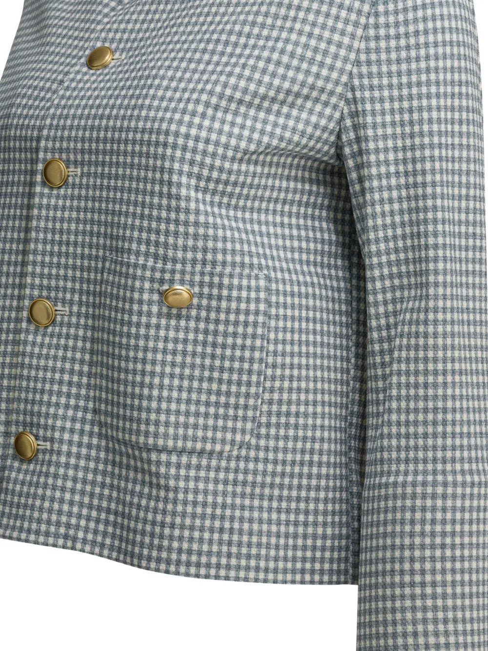 Circolo 1901 Geruit jack met knoop Blauw
